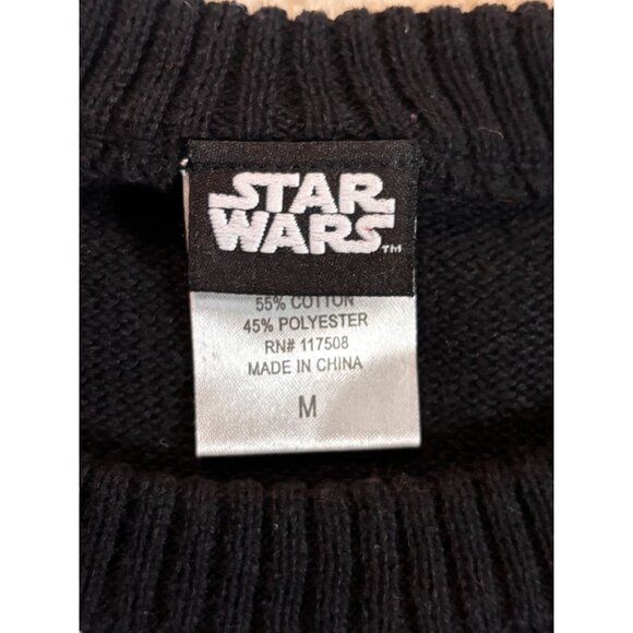 Star Wars Darth Vader Ugly Christmas Sweater Unisex M Black Cotton/Poly Blend - Picture 4 of 14